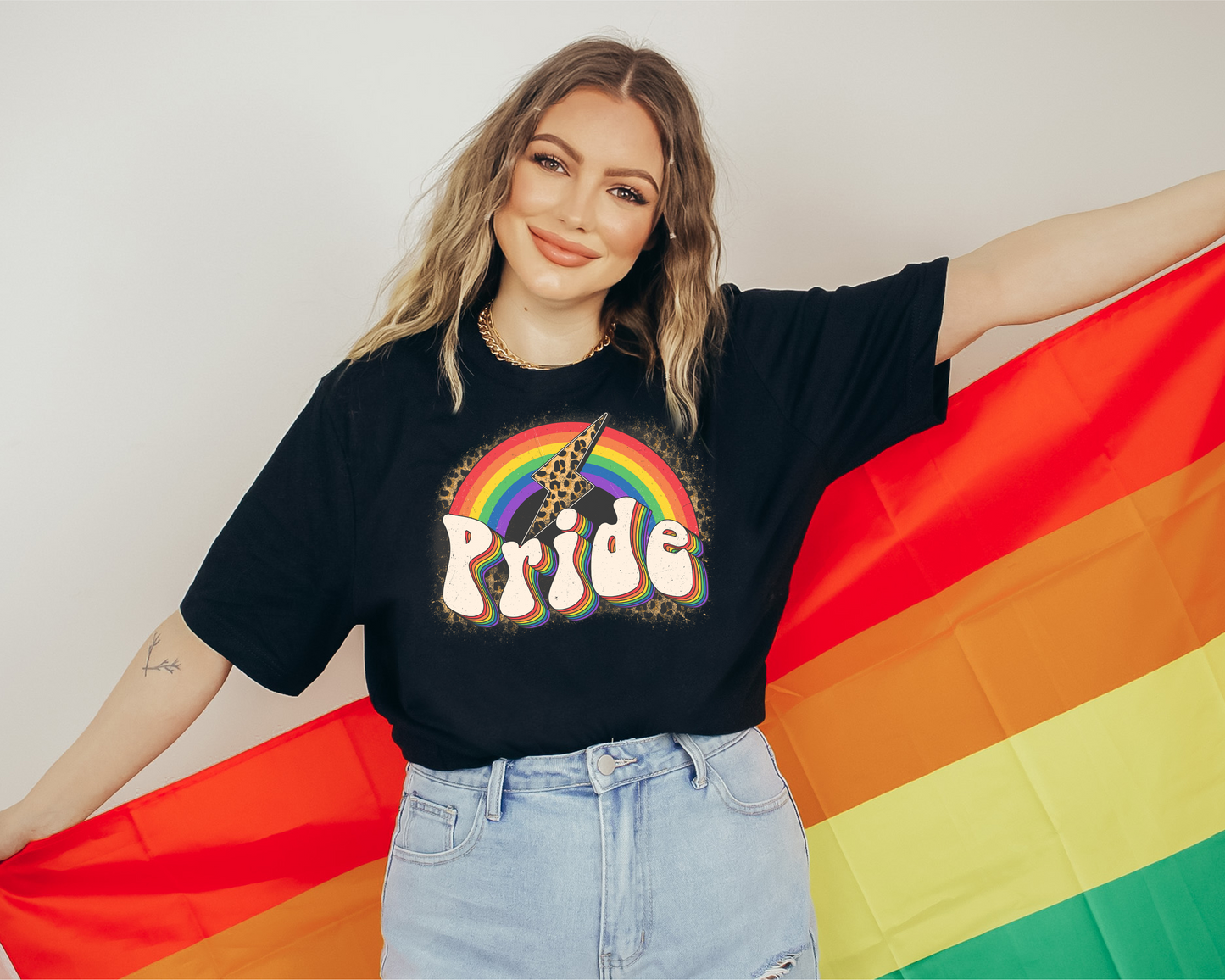Pride Rainbow Lightening DTF Transfer - 1181