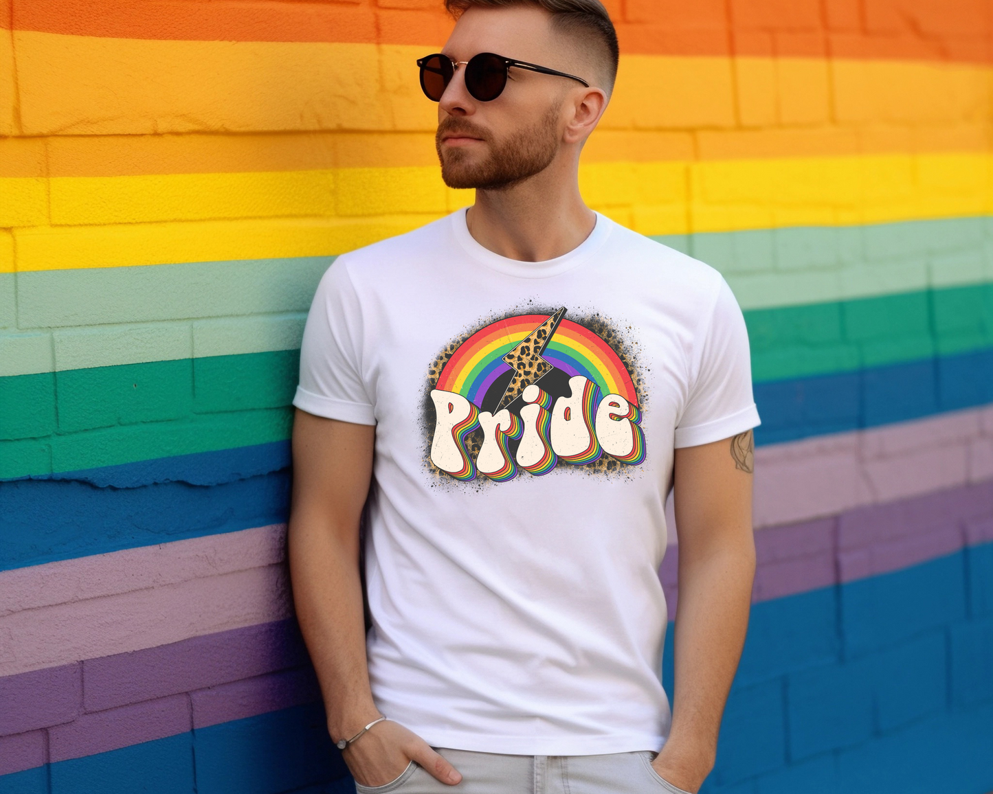 Pride Rainbow Lightening DTF Transfer - 1181