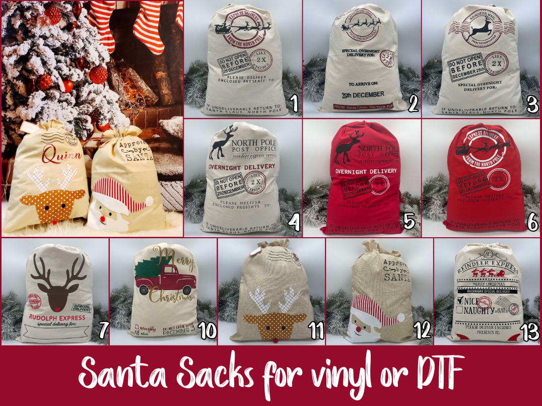 Santa Sacks not for Sublimation