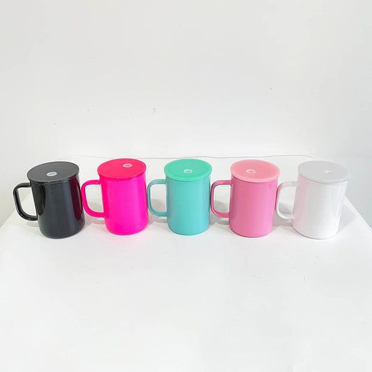 Coloured Glass Solid Sublimation 17oz Mug with Handle - PRE-ORDER