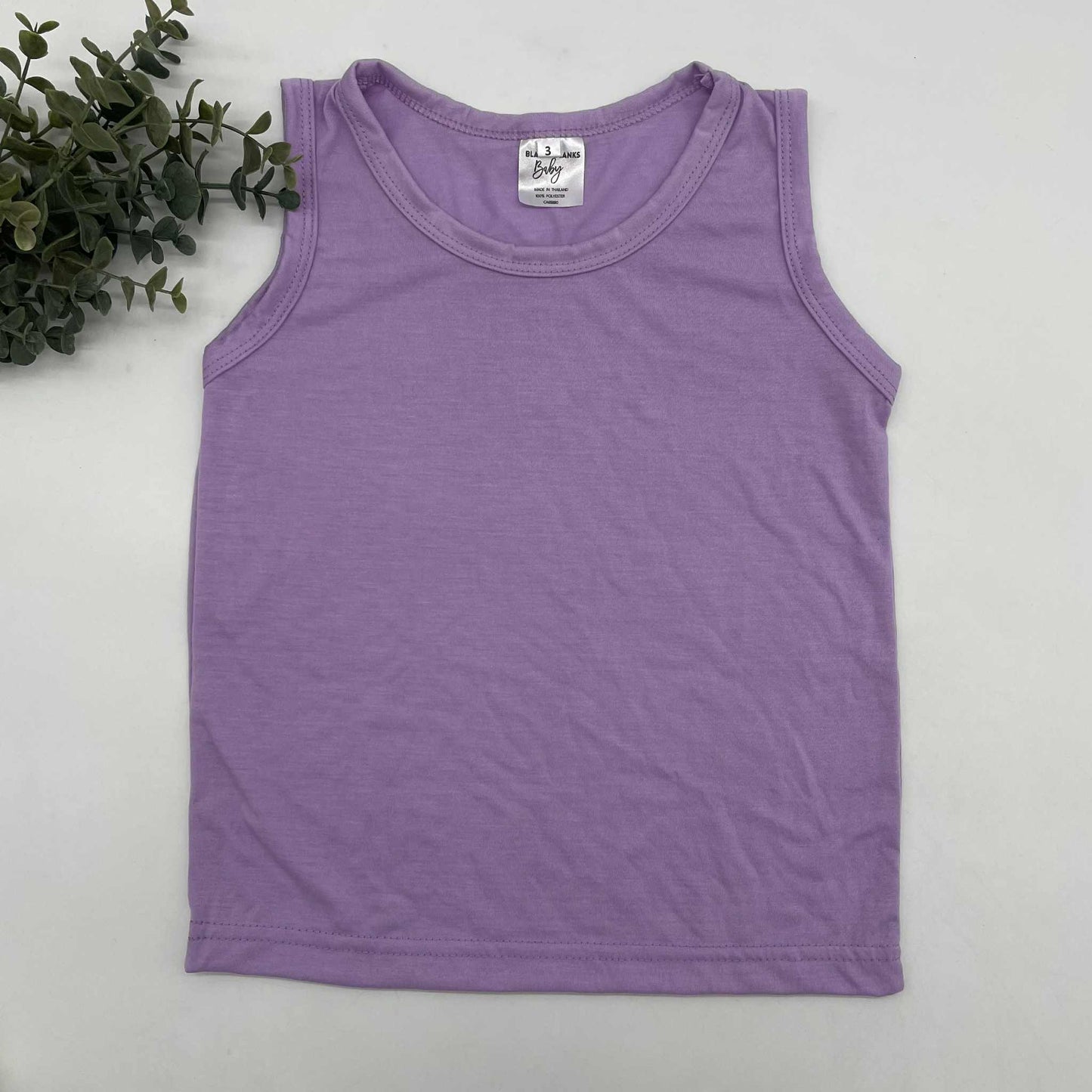100% Polyester Toddler Muscle Tanks - IN STOCK