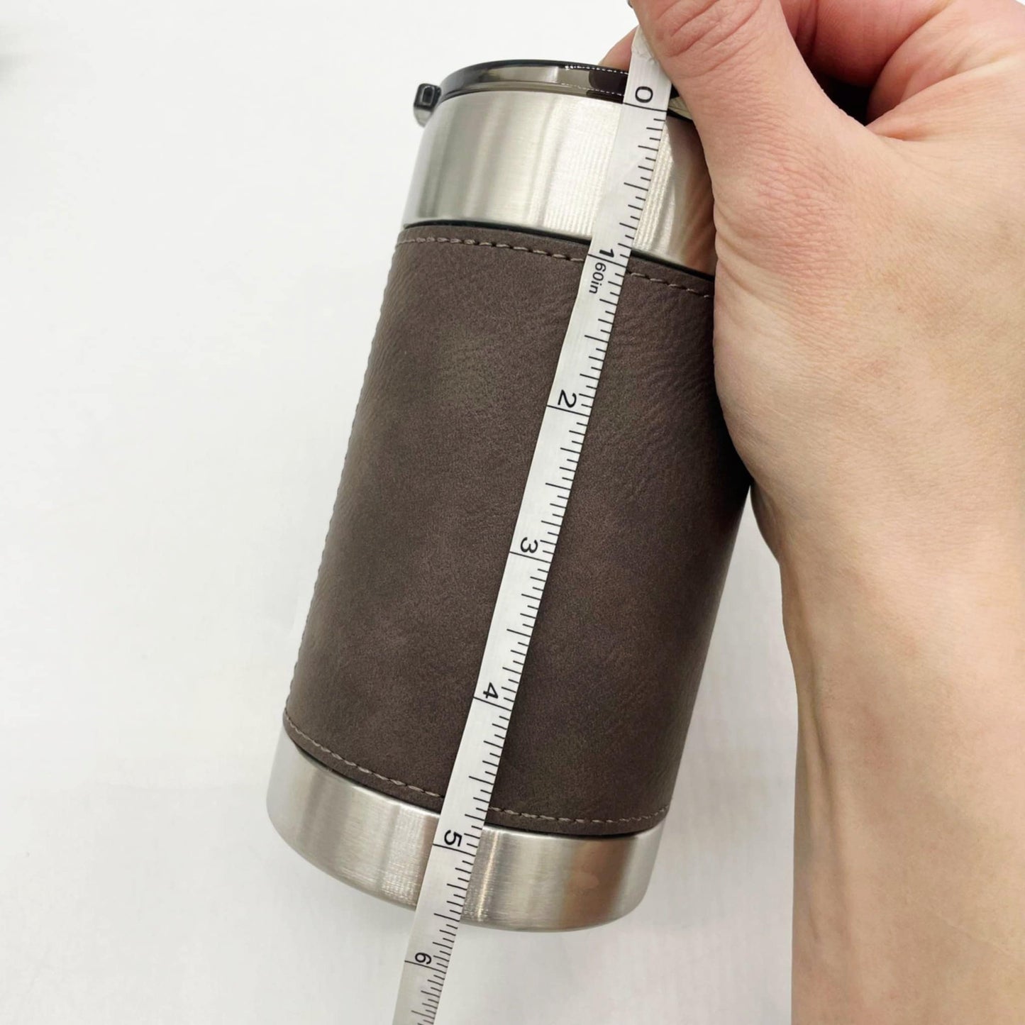 Leather Wrapped Engravable 4in1 Can Coolers