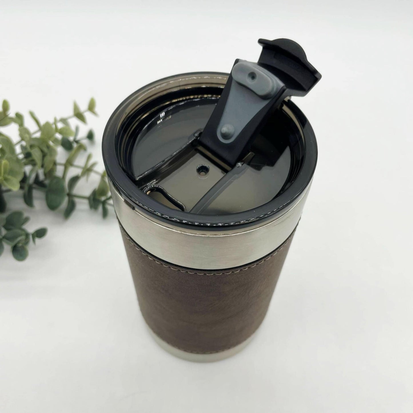 Leather Wrapped Engravable 4in1 Can Coolers