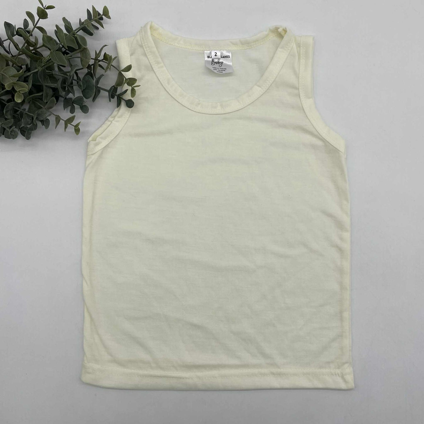 100% Polyester Toddler Muscle Tanks - IN STOCK