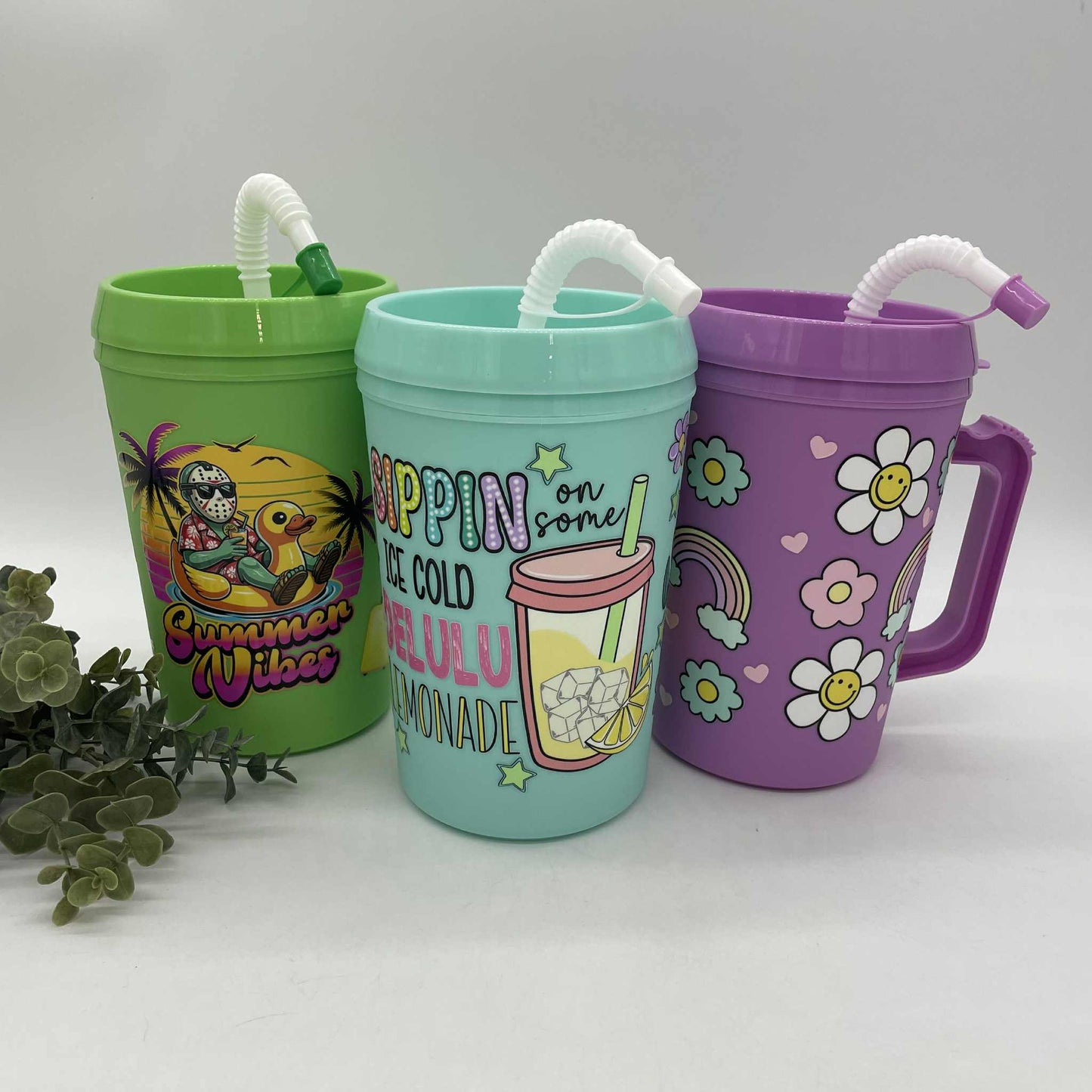 34oz Plastic Cups