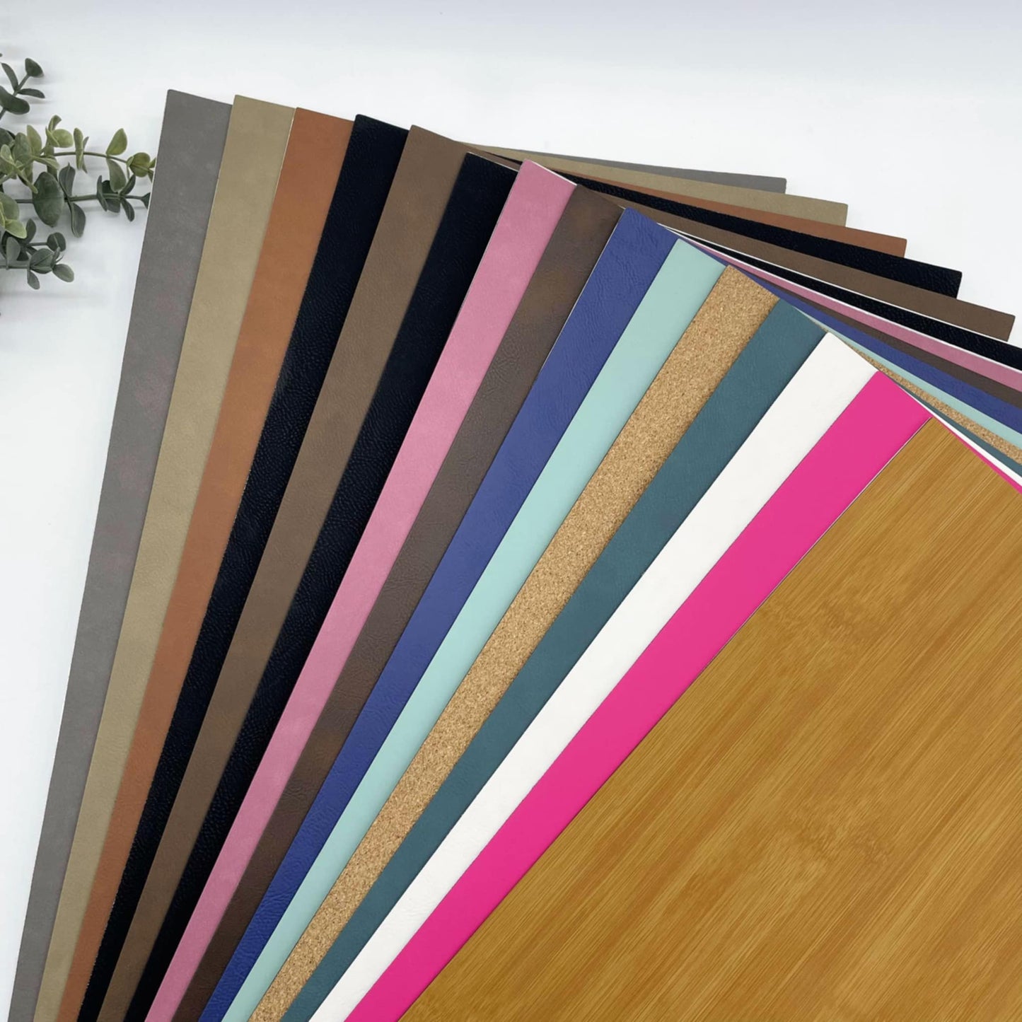 Leatherette Sheet for Engraving with Adhesive Backing