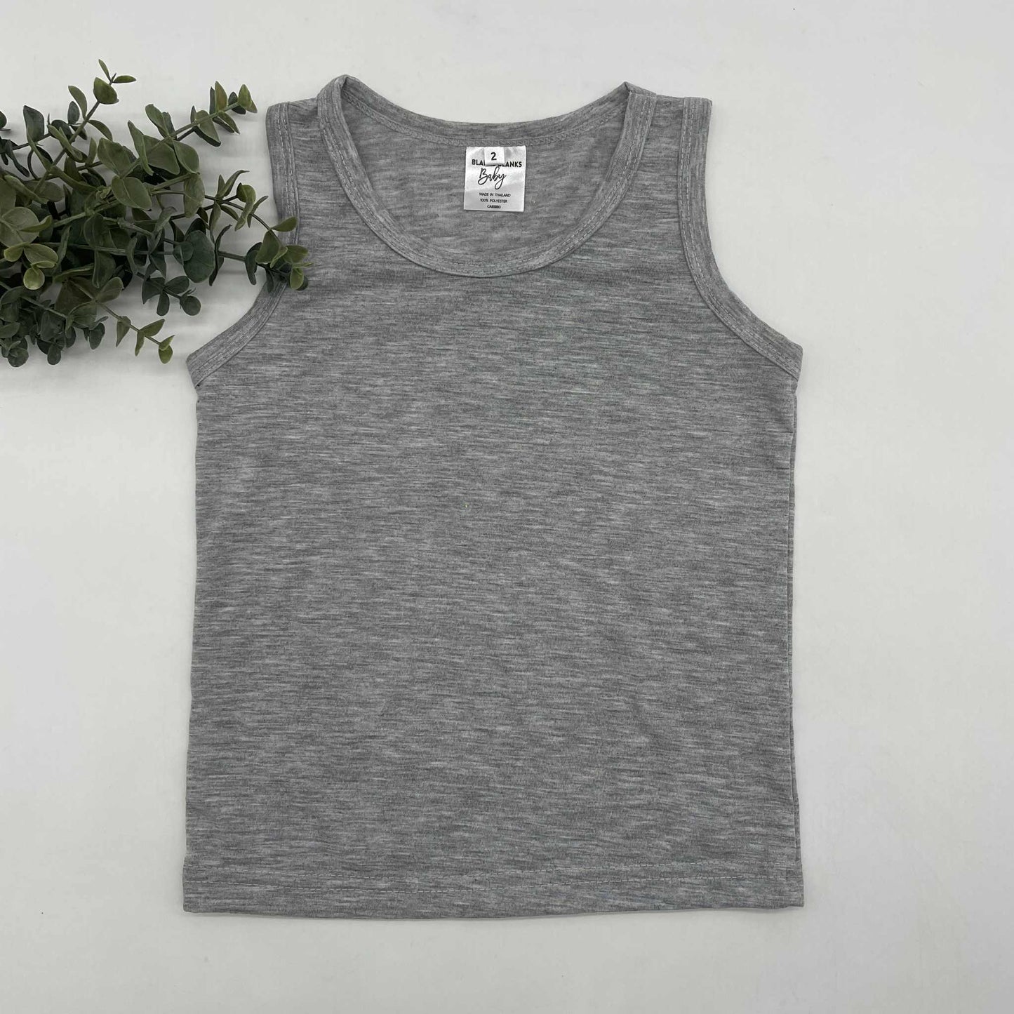100% Polyester Toddler Muscle Tanks - IN STOCK