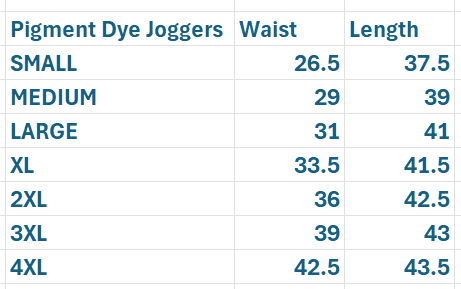 Adult Pigment Dye Cotton Joggers