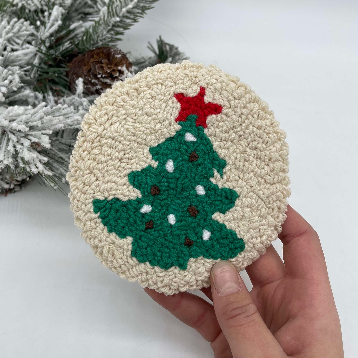 Chenille Mug Rug