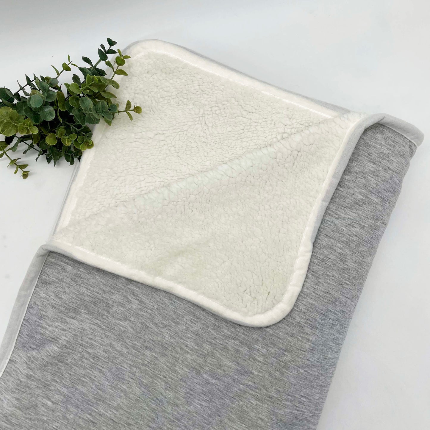 Cozy Sherpa Lined Sweater Blanket 50x60