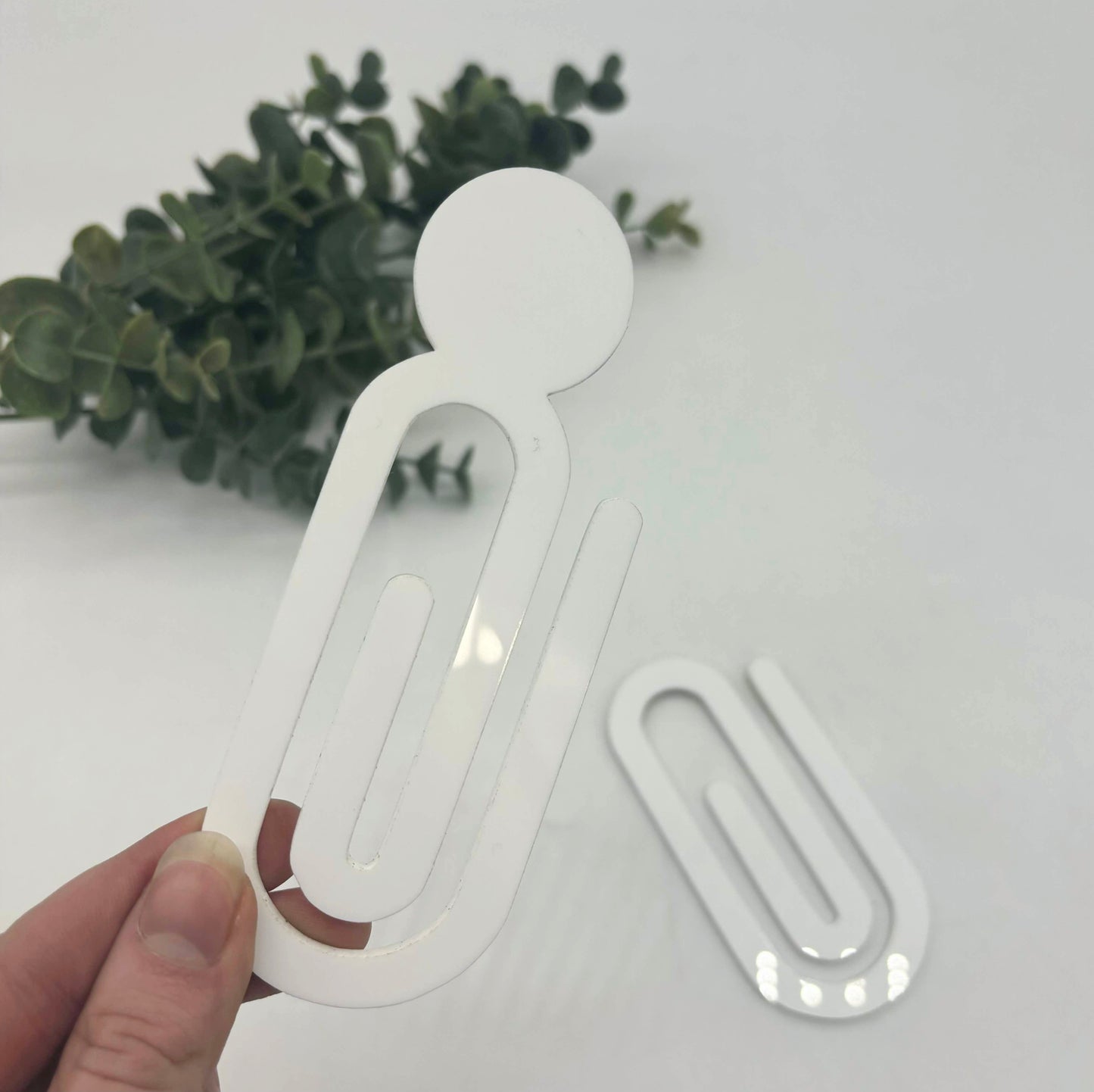 Jumbo Sublimation Bookmark Paperclip in Acrylic