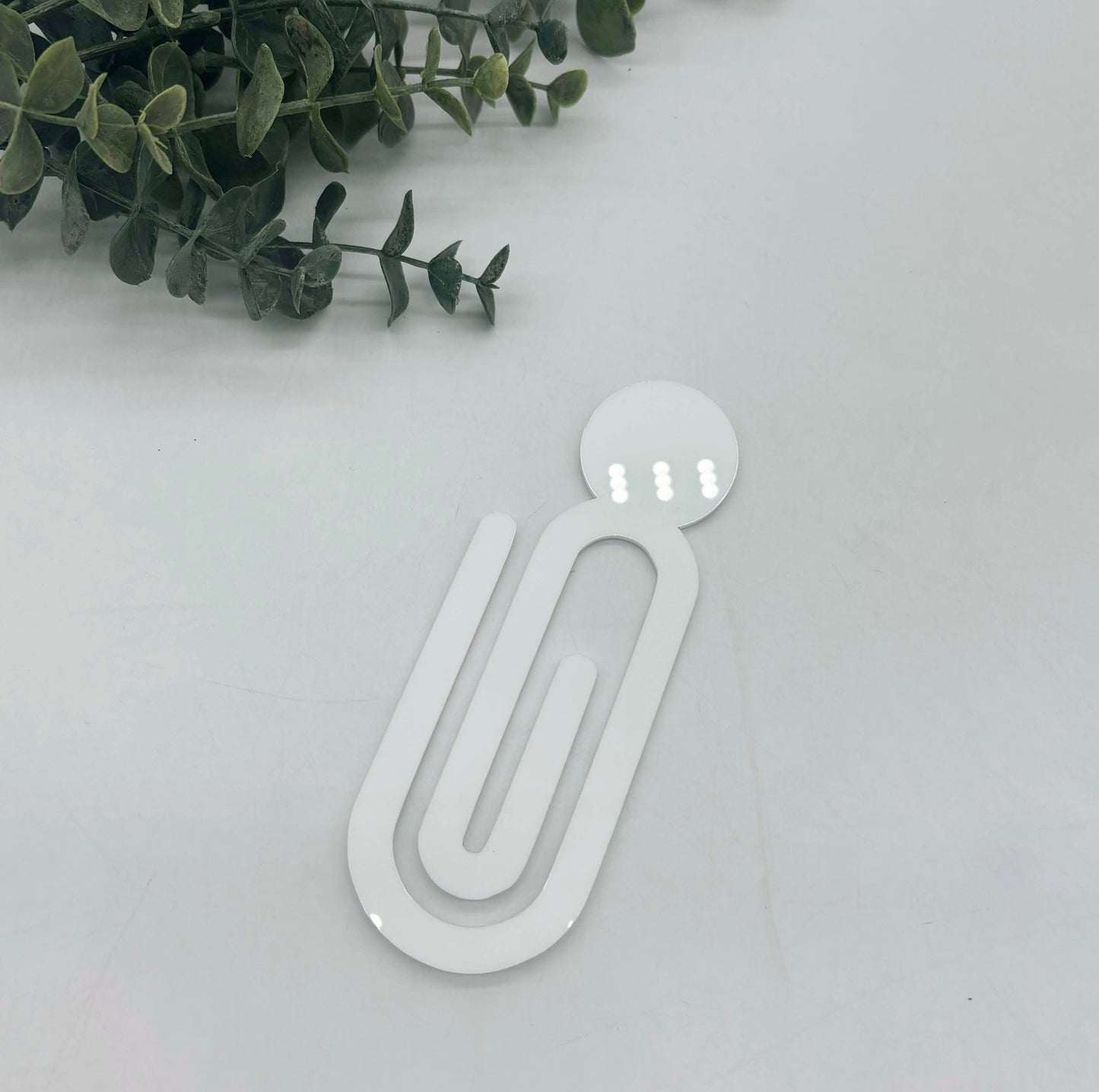 Jumbo Sublimation Bookmark Paperclip in Acrylic