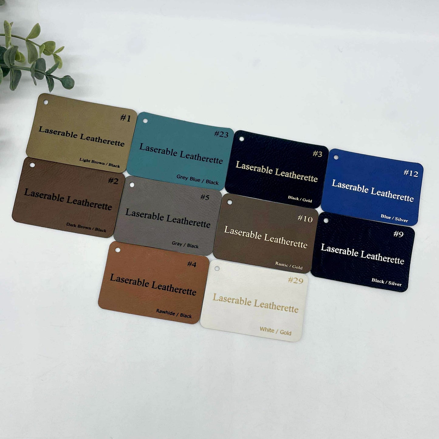 Leatherette Sheet for Engraving with Adhesive Backing