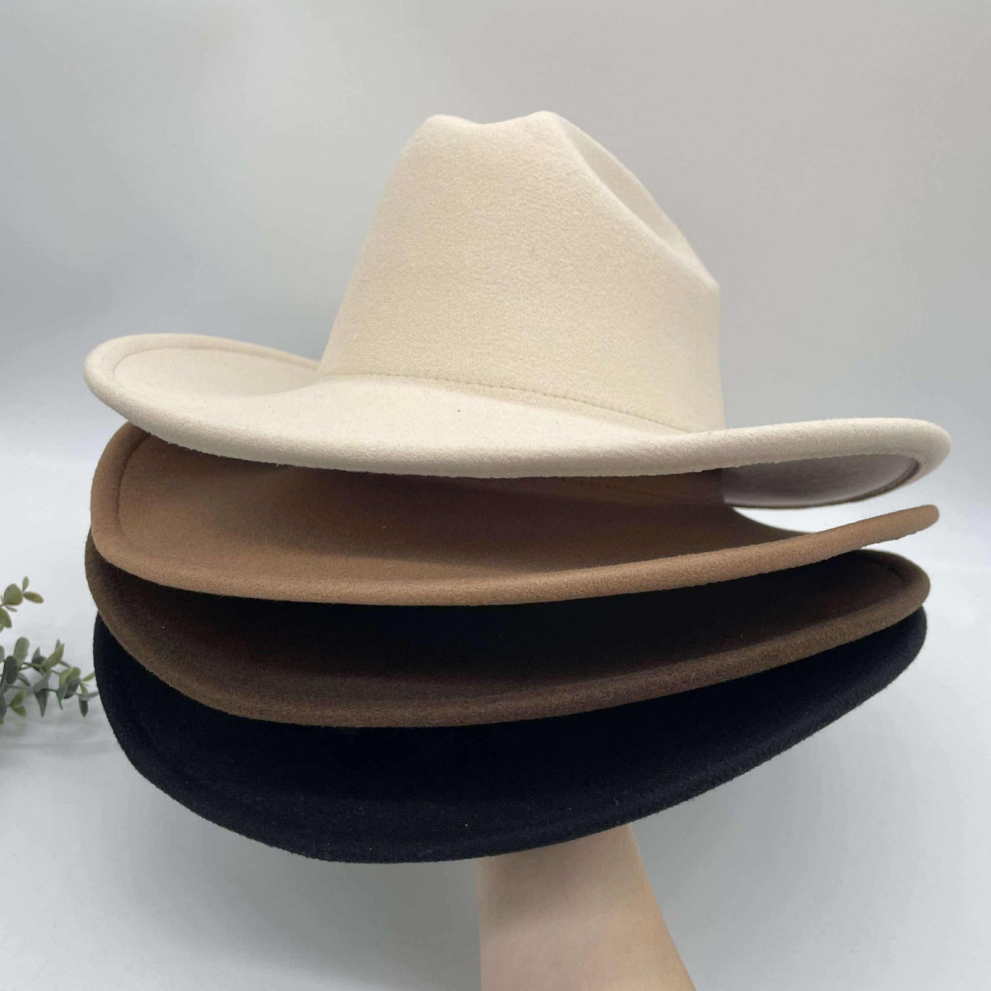 Flat Wide Brim Fedora Style Hat - Buy-In