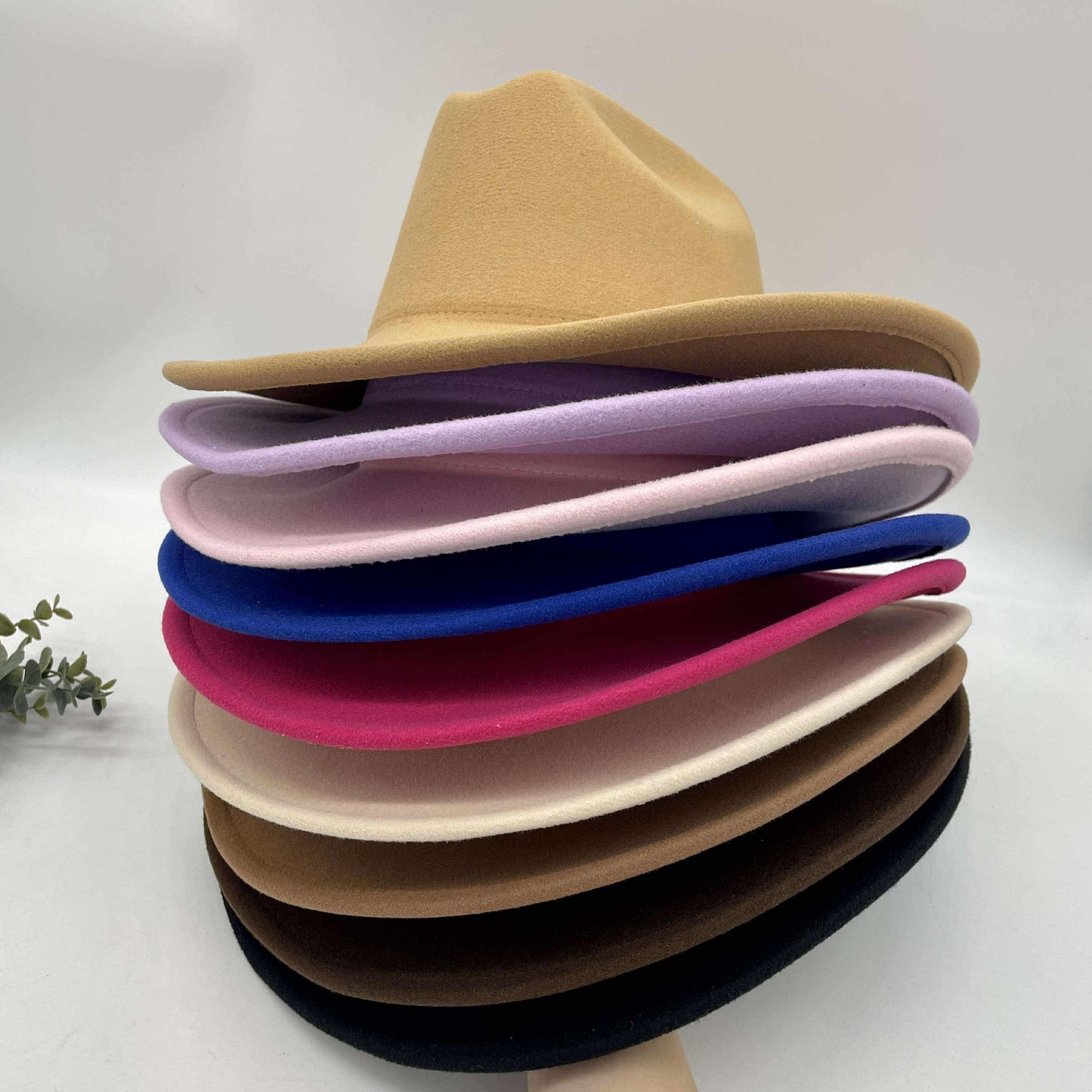 Flat Wide Brim Fedora Style Hat - Buy-In