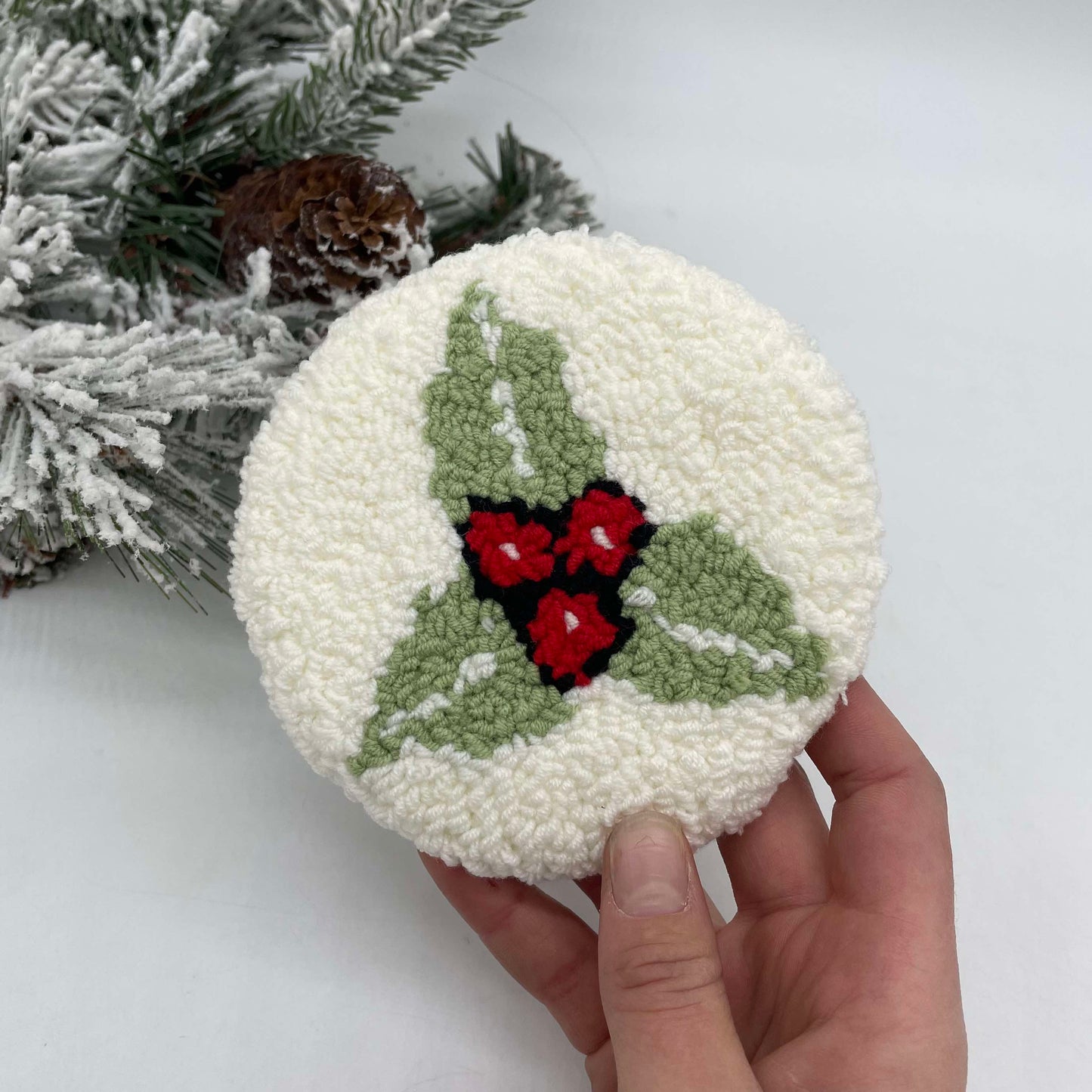 Chenille Mug Rug