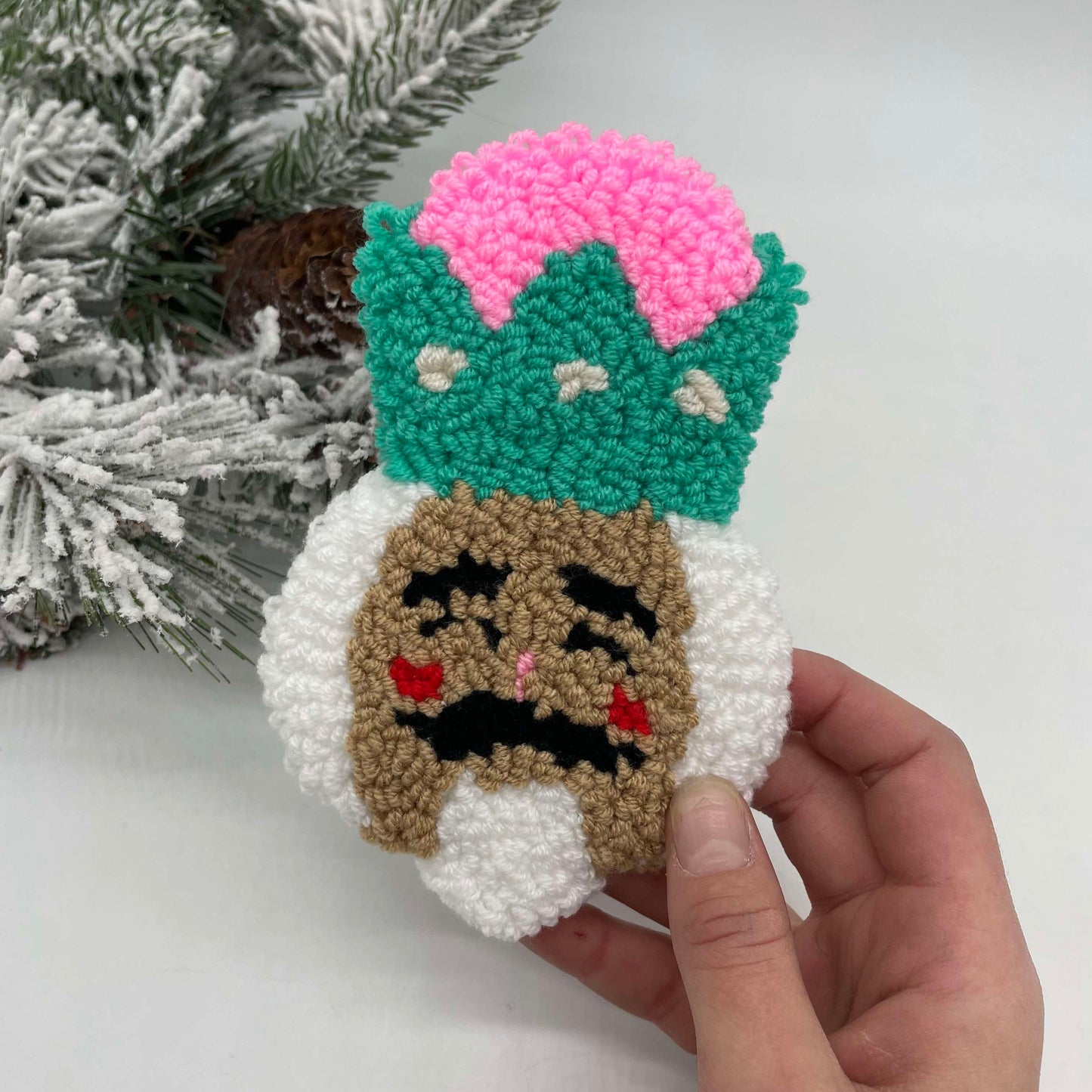 Chenille Mug Rug