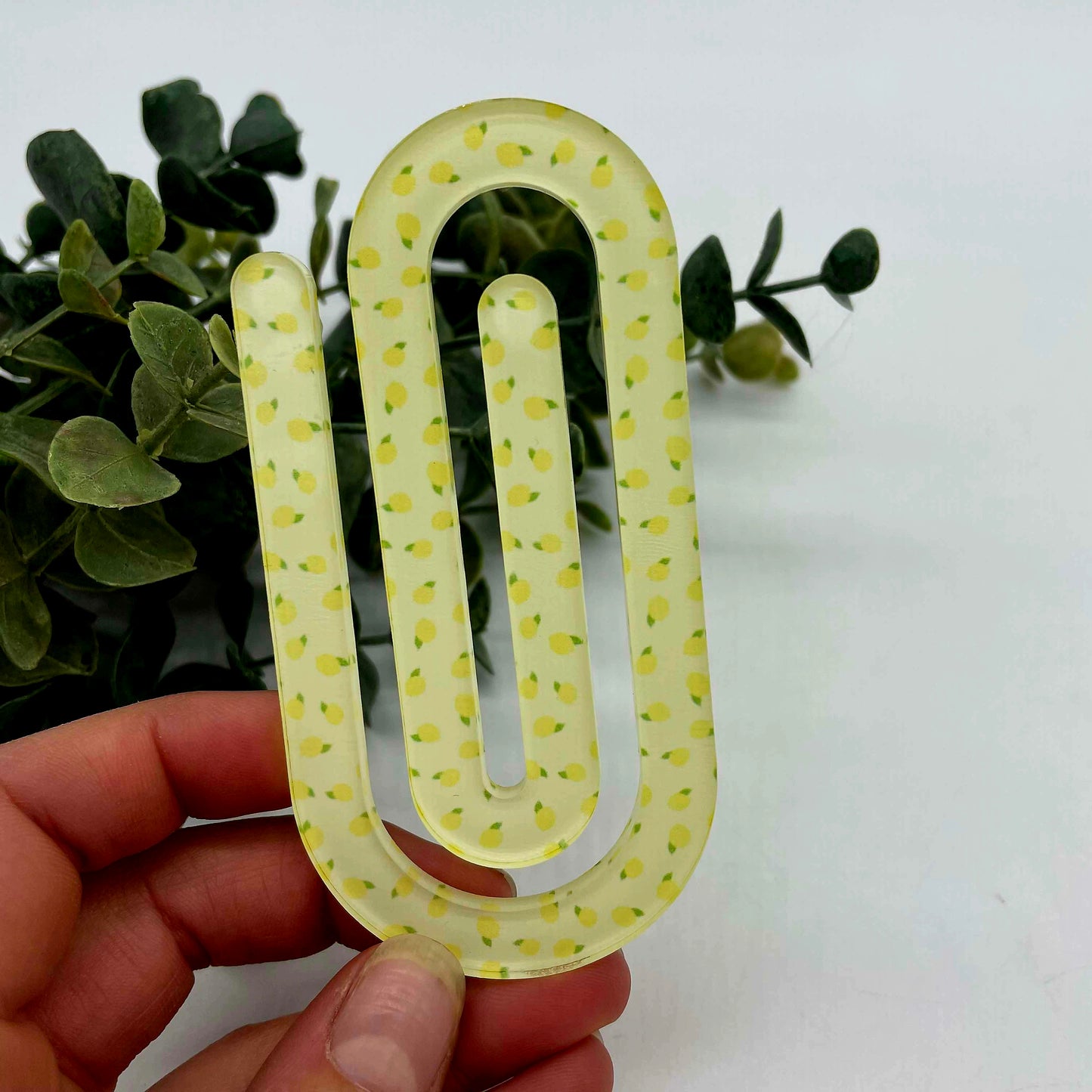 Jumbo Sublimation Bookmark Paperclip in Acrylic
