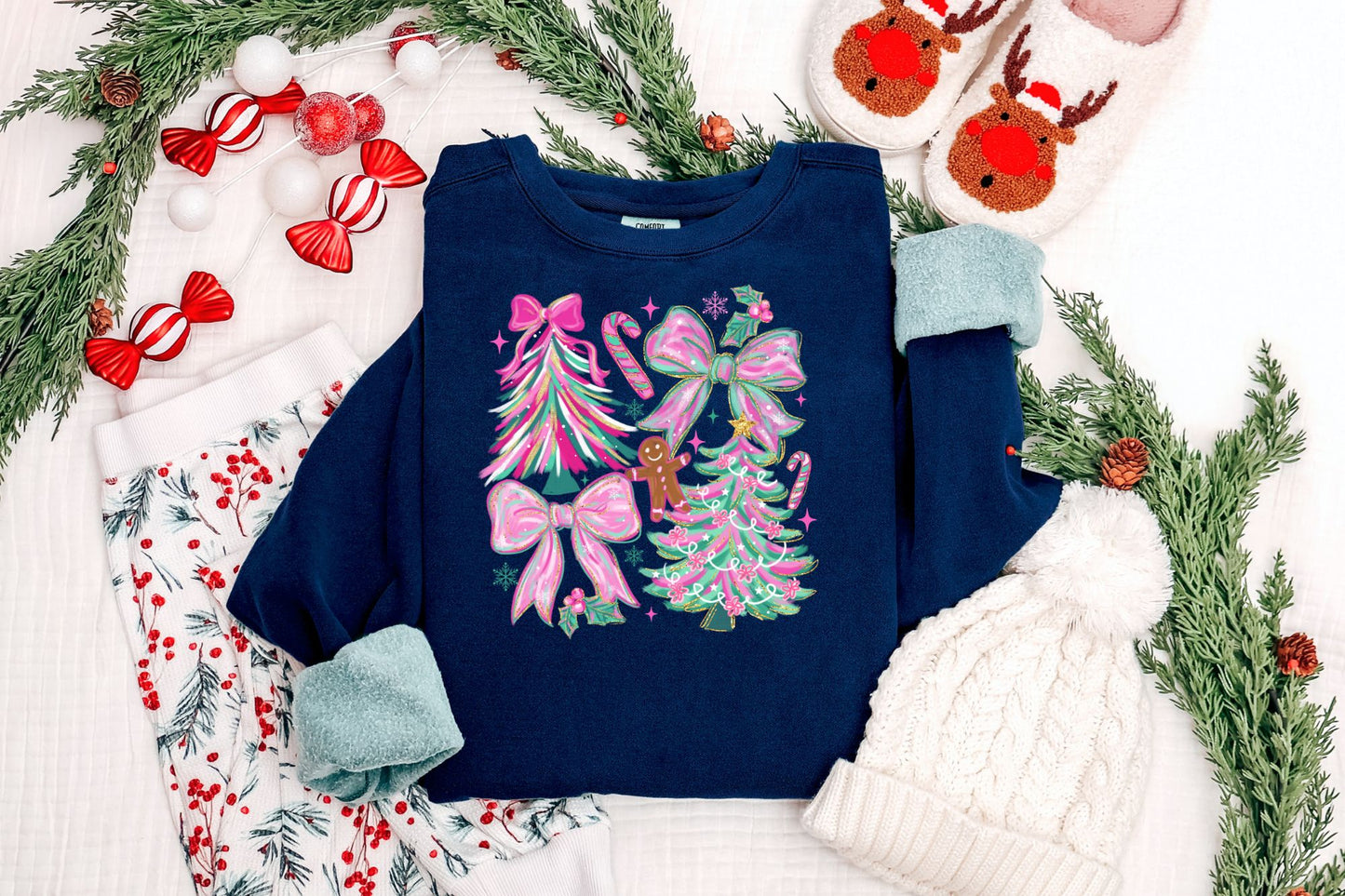 Christmas Bows DTF Transfer - 1332