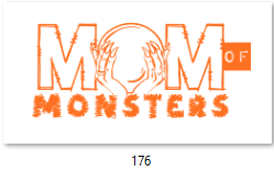 Mom of Monsters DTF Transfer - 176/176A/176B