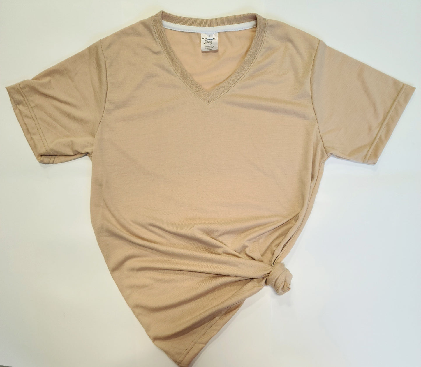 V-Neck Poly Tee for Sublimation