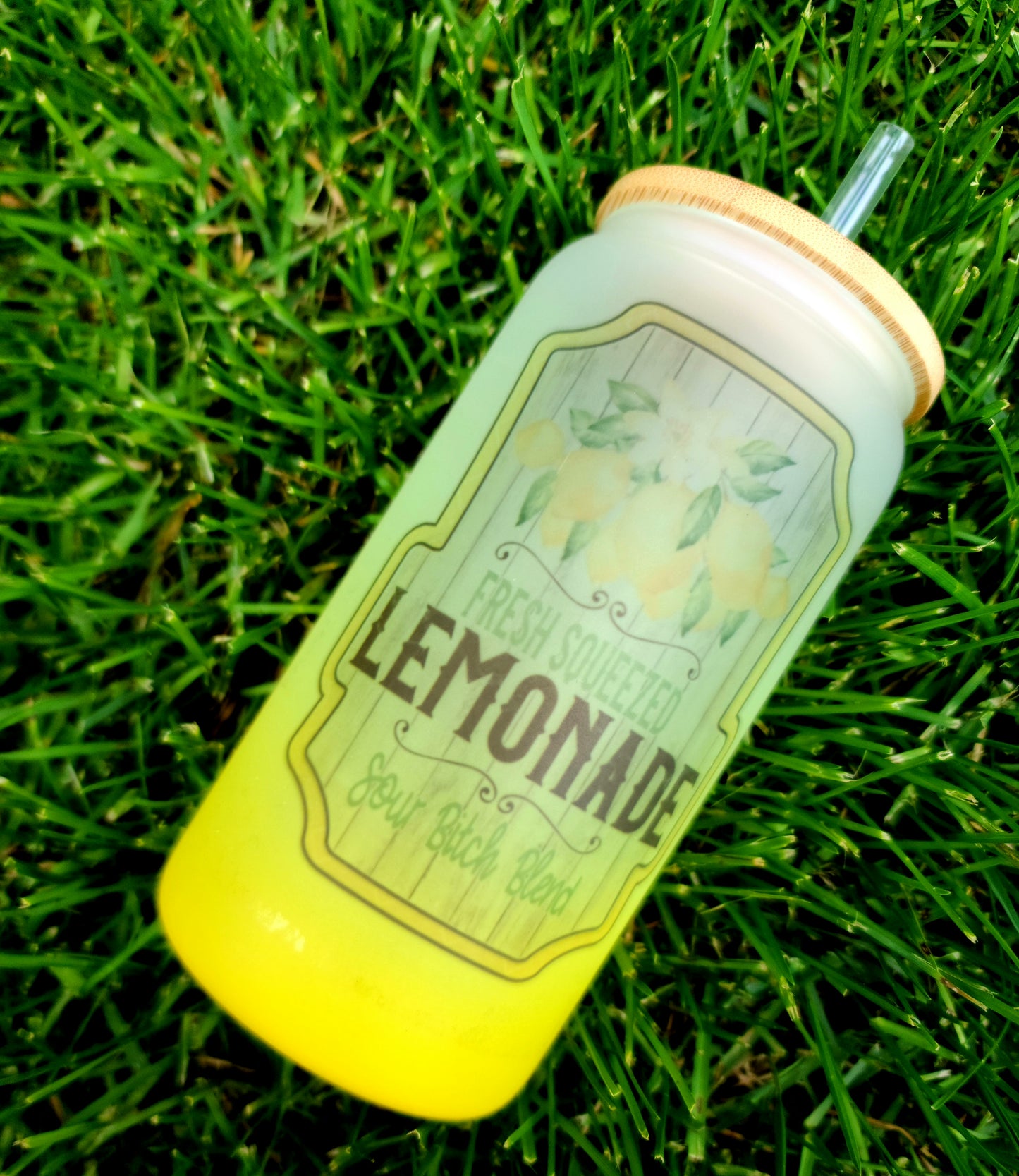 Frosted Ombre 16oz Glass Can for Sublimation