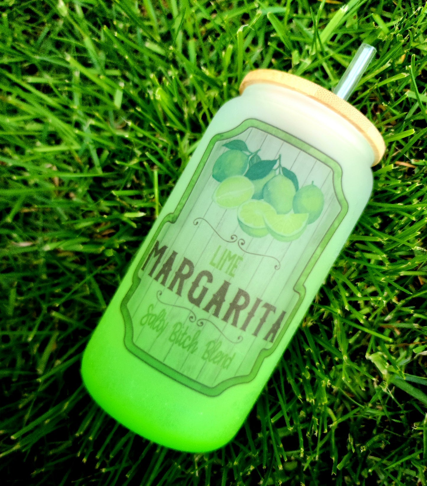 Frosted Ombre 16oz Glass Can for Sublimation