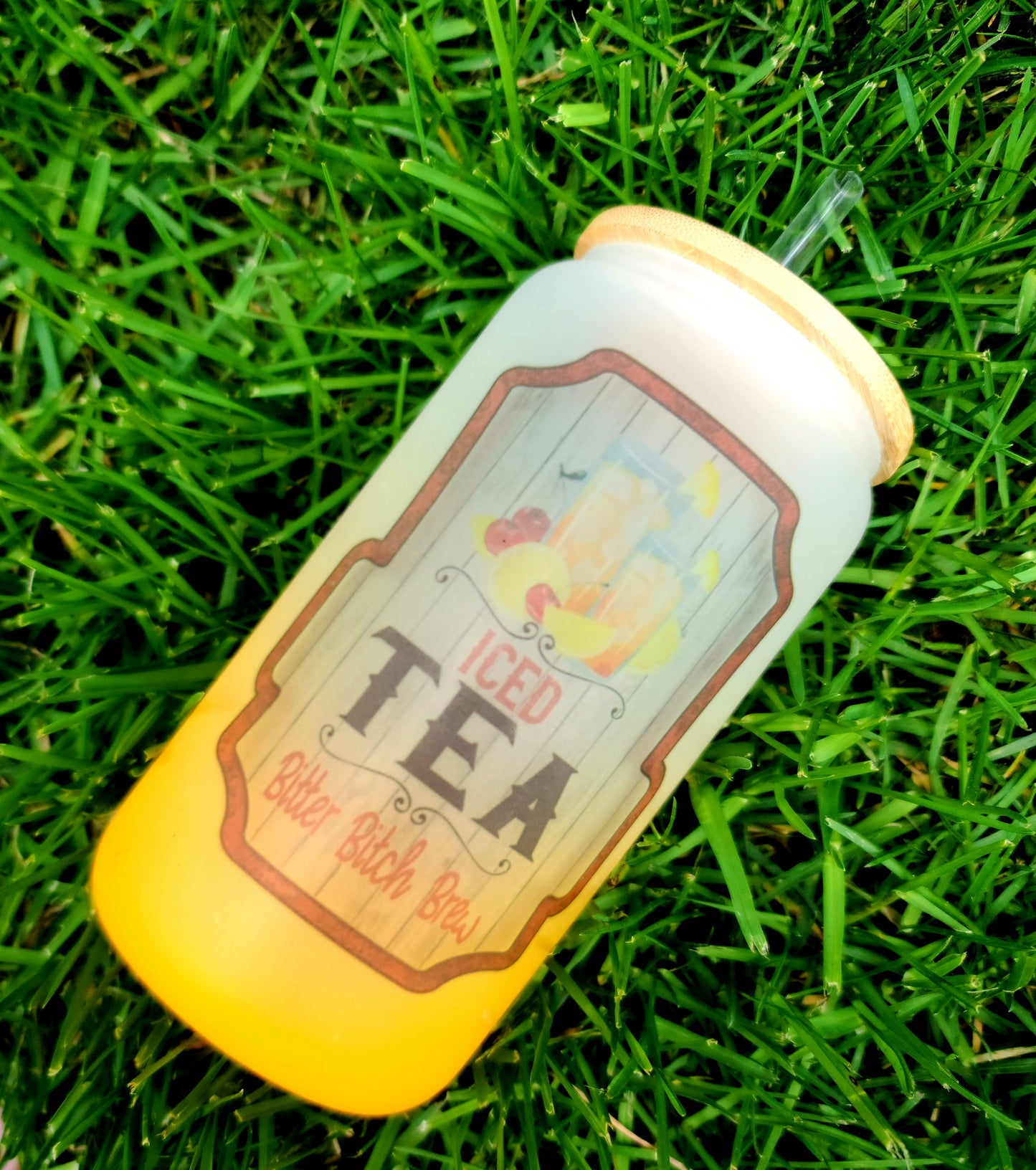 Frosted Ombre 16oz Glass Can for Sublimation