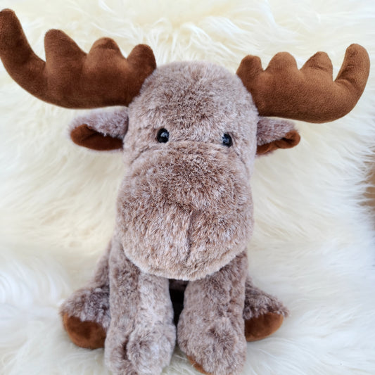 Christmas 2023 Moose BROWN Antlers Plush - IN STOCK