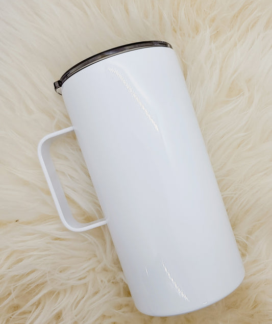 20oz with handle Handle Straight Sublimation Tumbler (wide version)