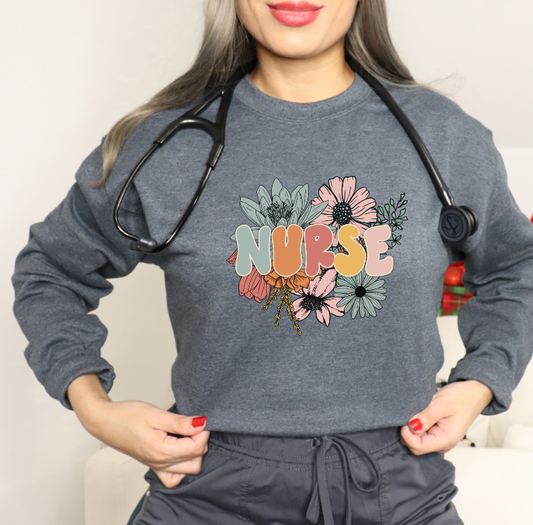 Nurse Floral DTF Transfer - 266