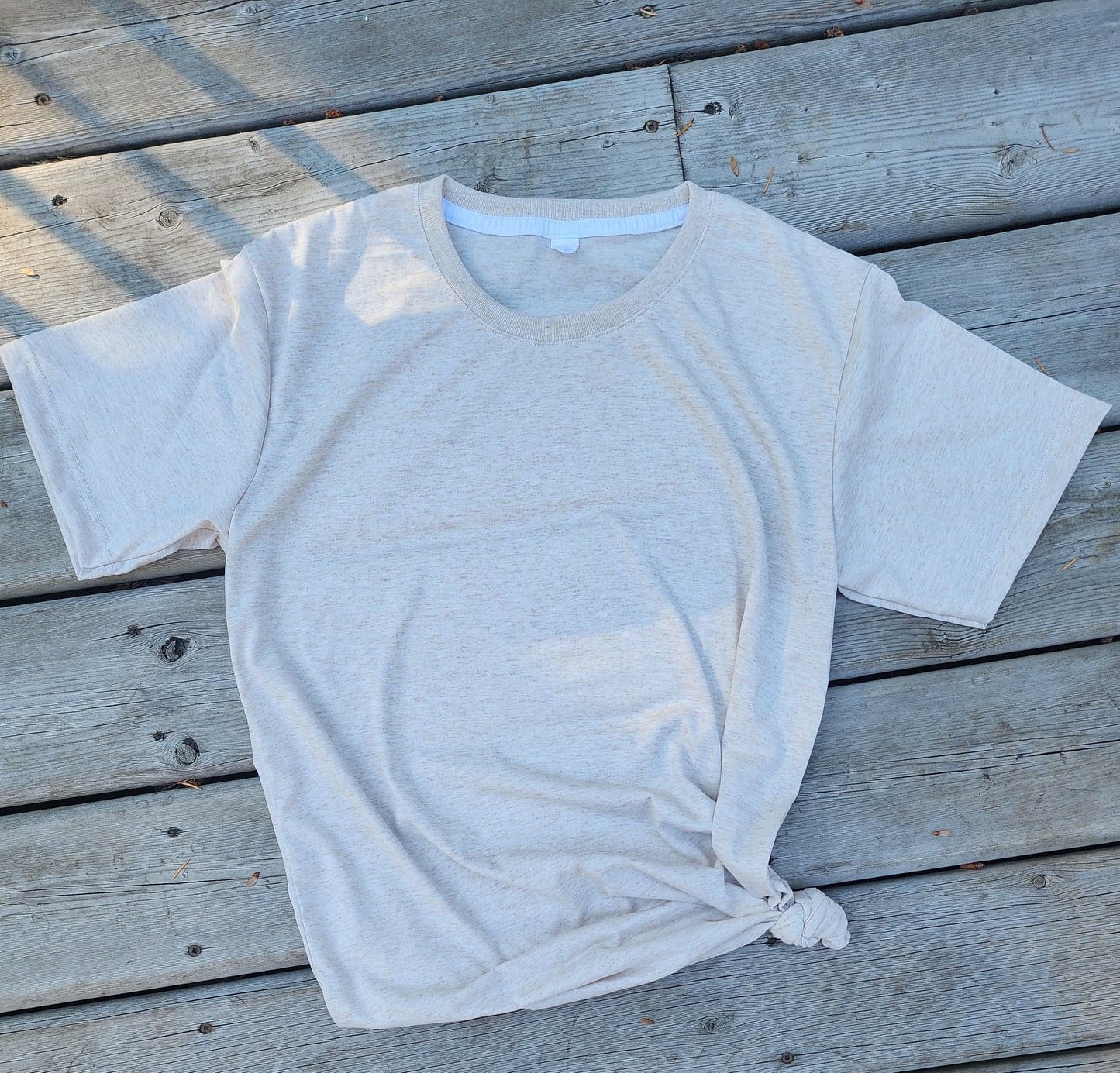 O-Neck Tees Heathered Colours 80/20 Polyester Cotton Blend - Clearance