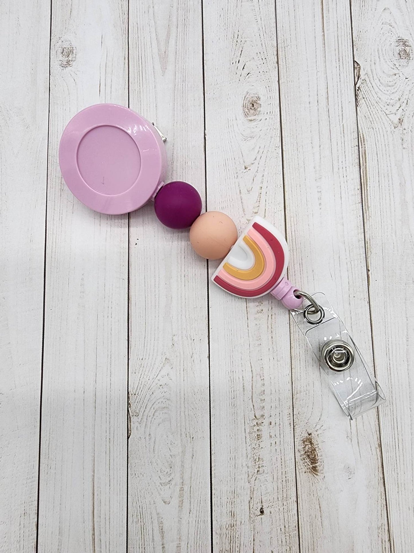 Silicone Beaded Badge Reels