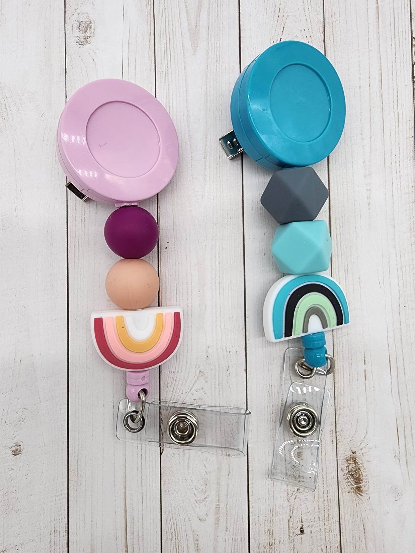 Silicone Beaded Badge Reels