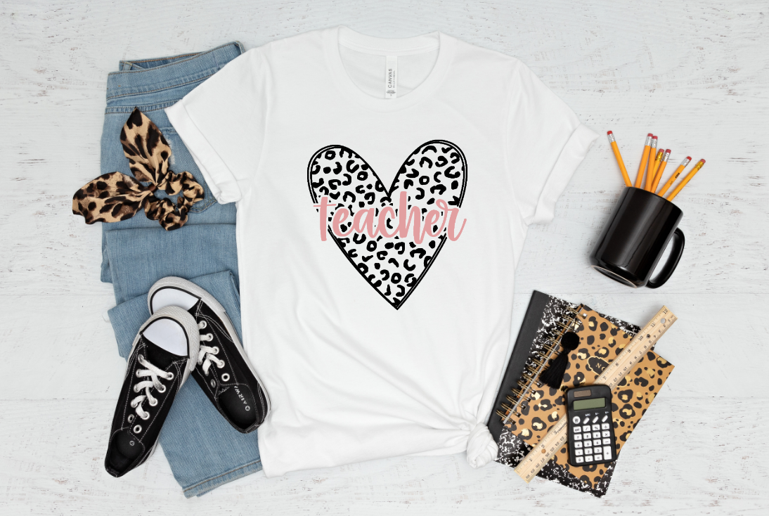 Teacher Heart DTF Transfer - 309