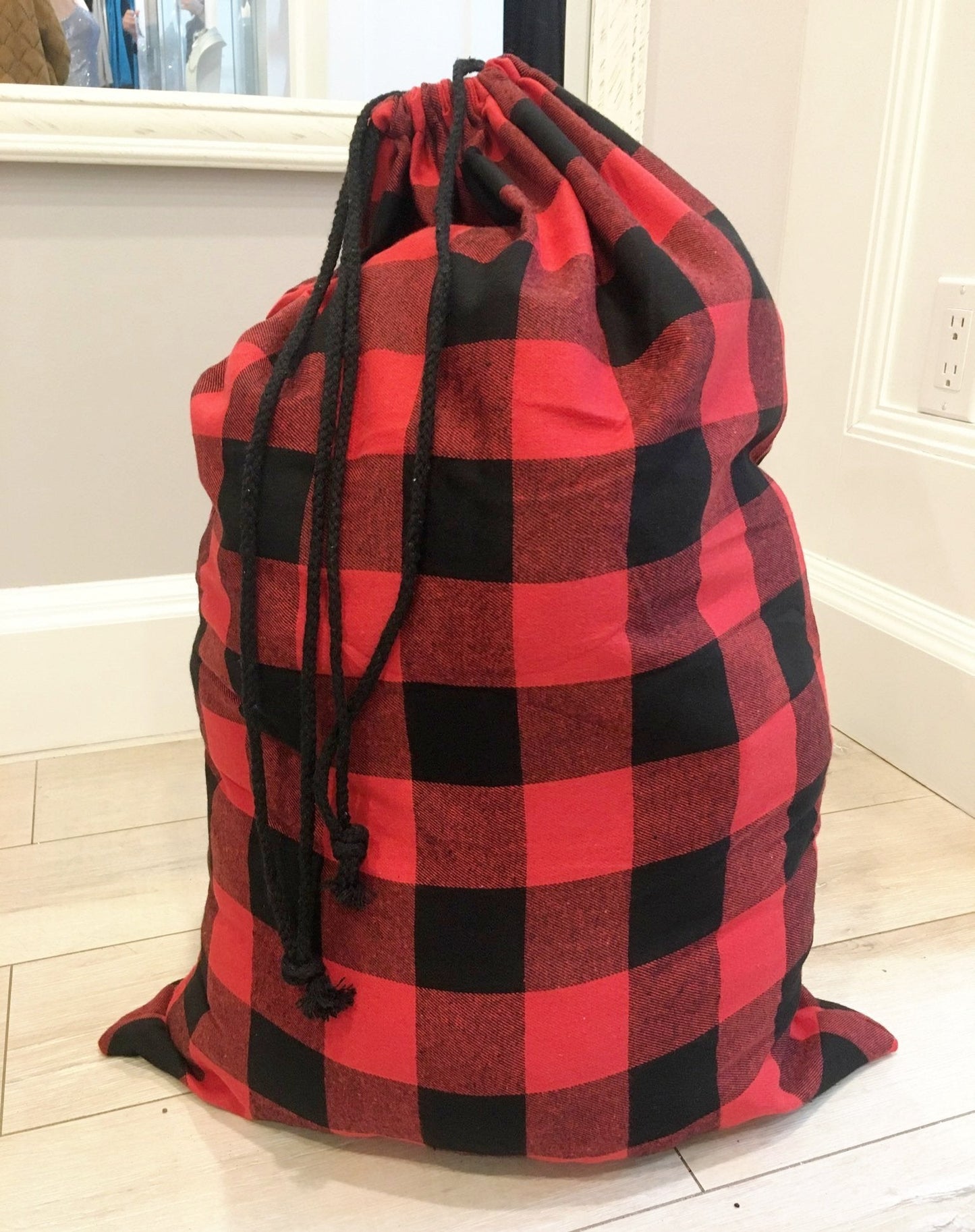 Santa Sacks Full Plaid Sack /