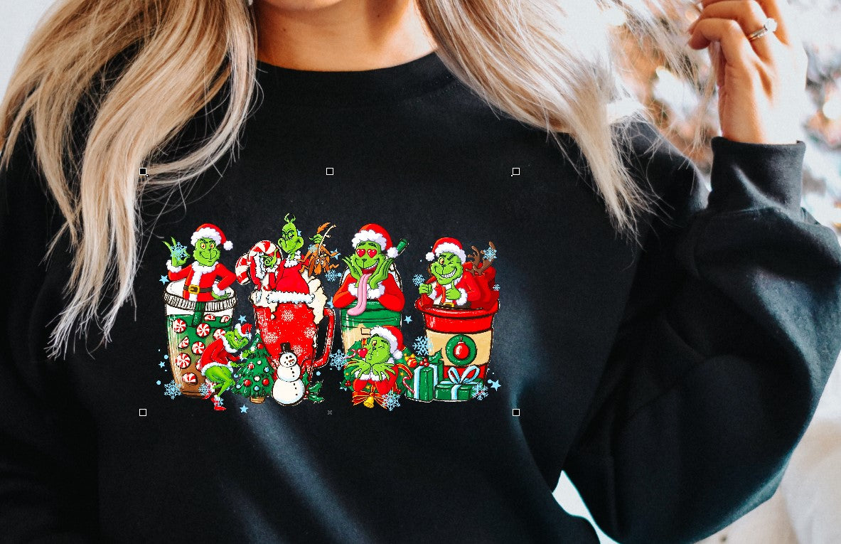 Grumpy Christmas Coffee DTF Transfer - 594