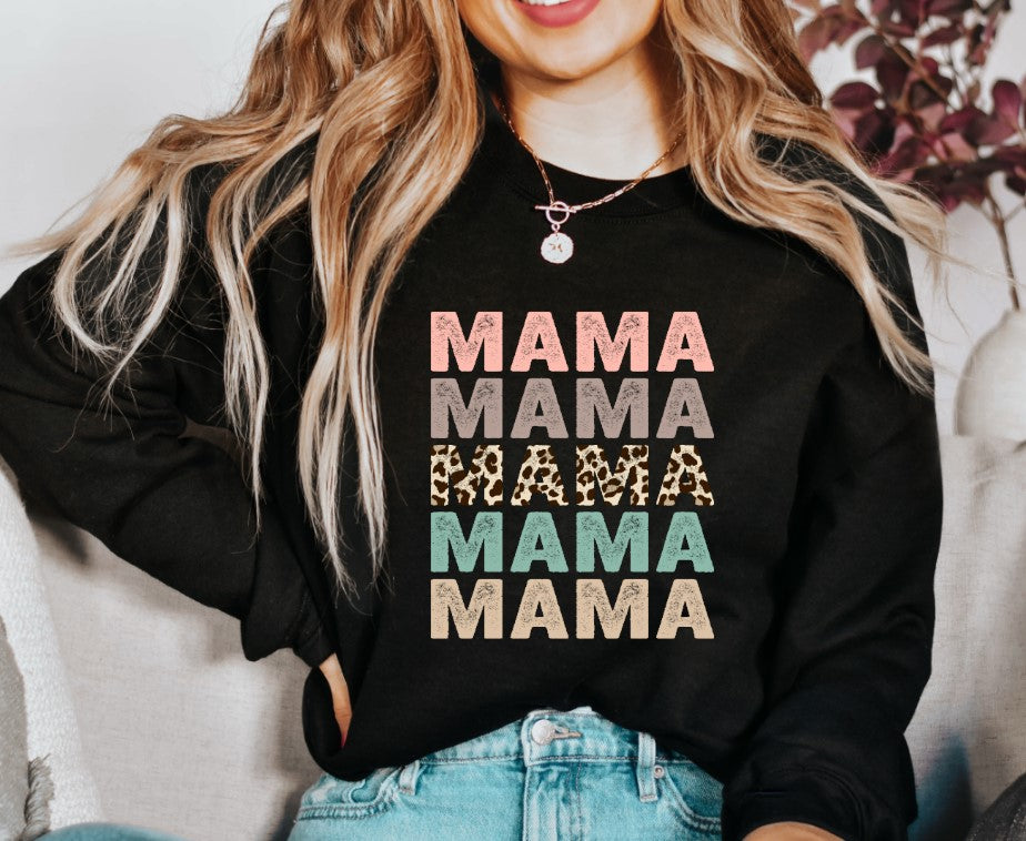 Mama Repeat Leopard DTF Transfer - 571