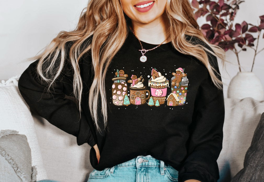 Gingerbread Drinks DTF Transfer - 425