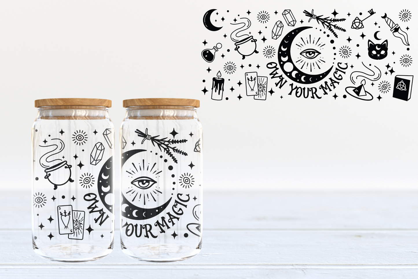 Own Your Magic UV DTF 16oz Cup Wrap #53 - IN STOCK