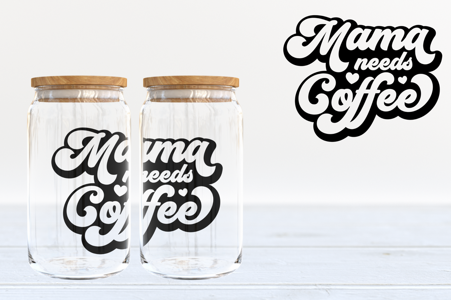 Mama Needs Coffee 4x4" UV DTF