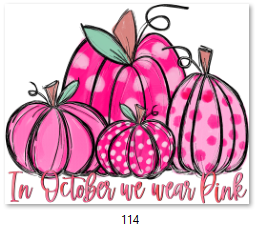 October We Wear Pink DTF Transfer - 114