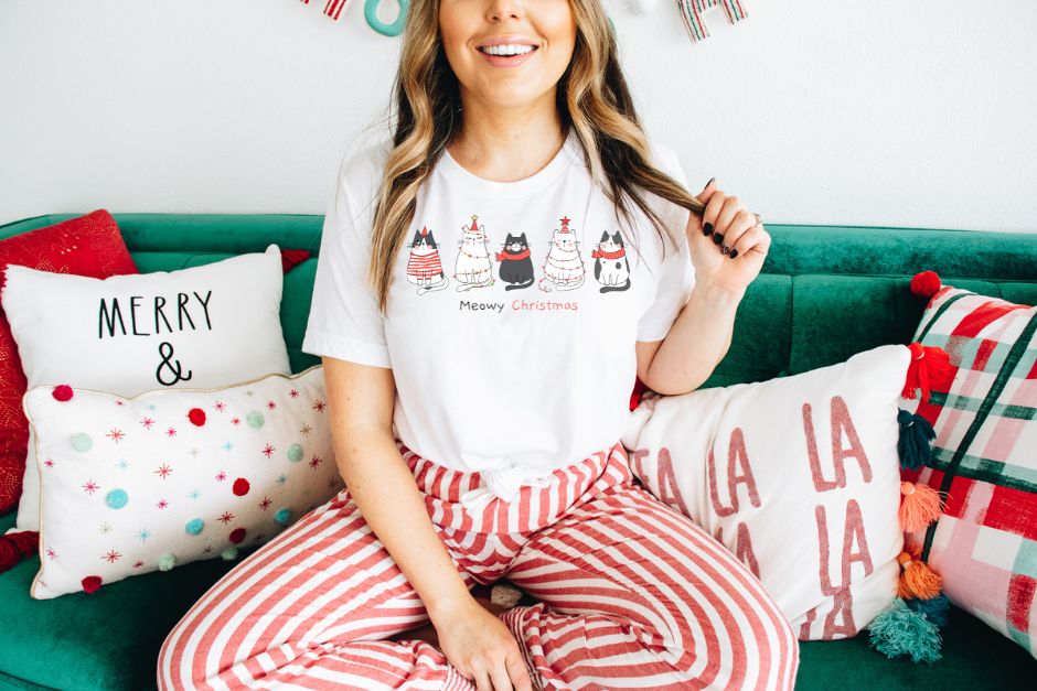 Meowy Christmas DTF Transfer - 376