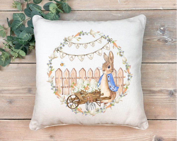 Bunny with Wheelbarrow DTF Transfer - 1050