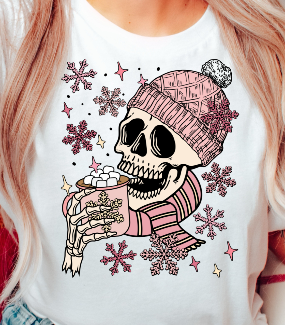 Hot Cocoa Skull DTF Transfer - 679