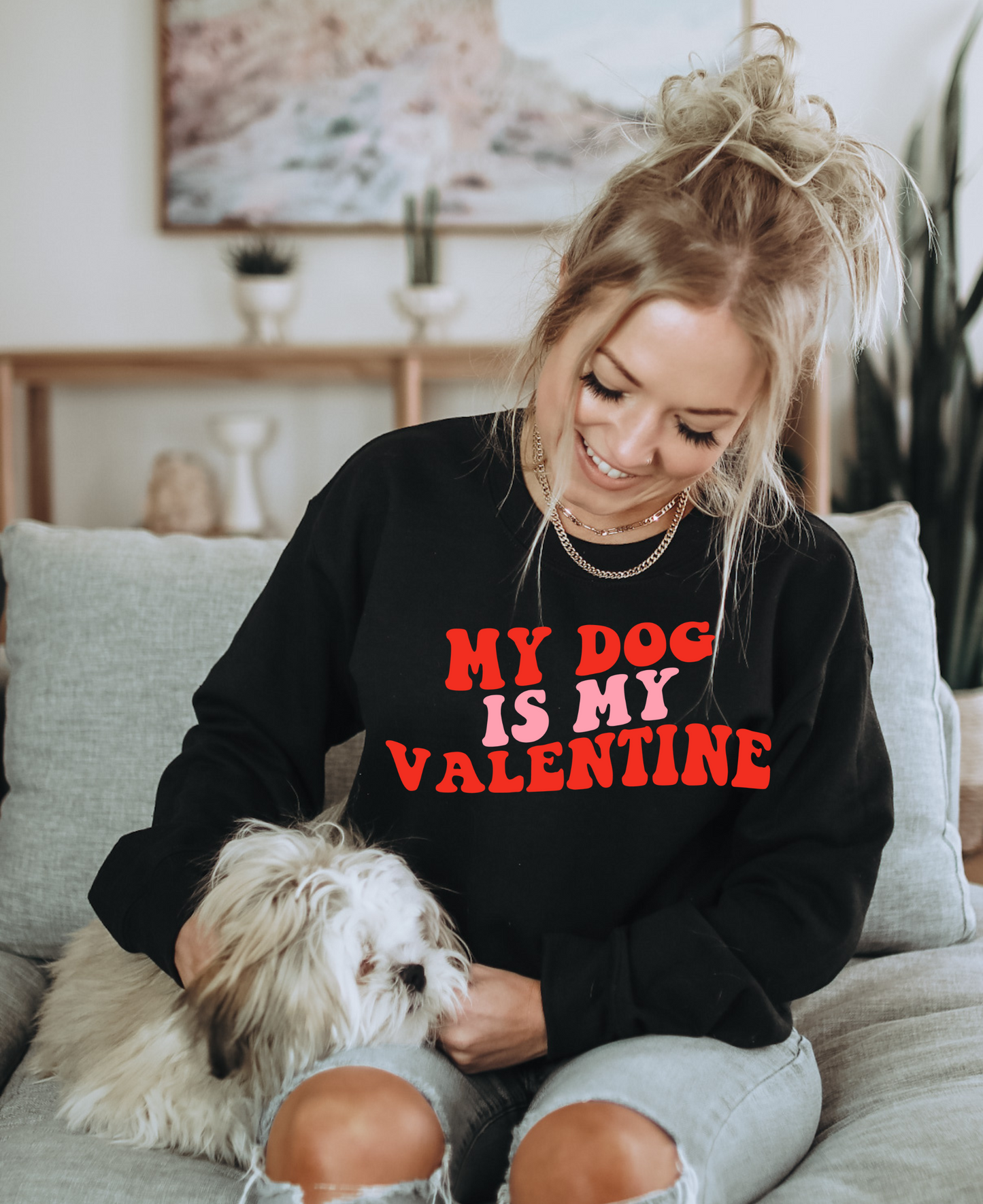 My Dog is my Valentine DTF Transfer - 813