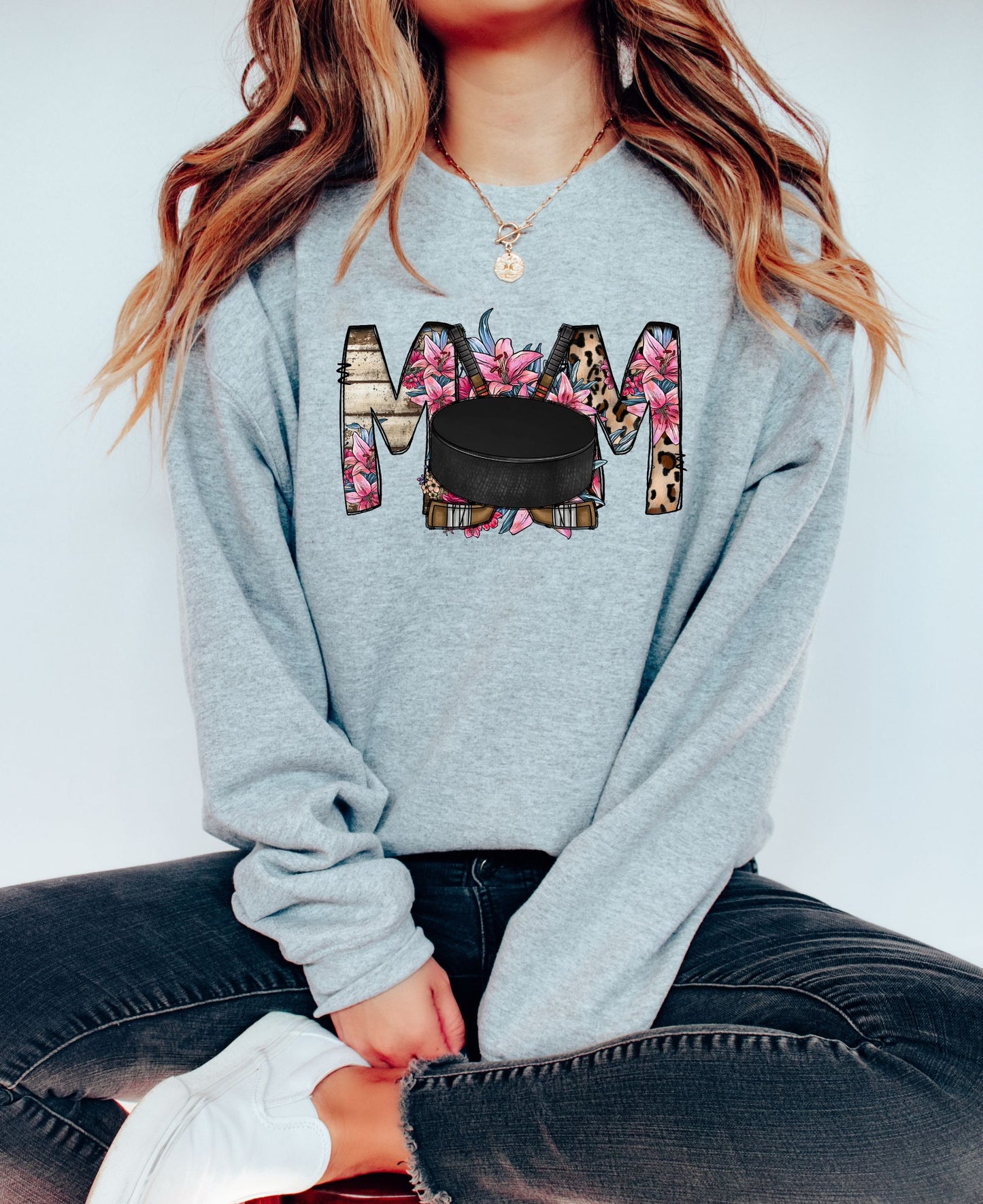 Hockey Floral Puck DTF Transfer - 686