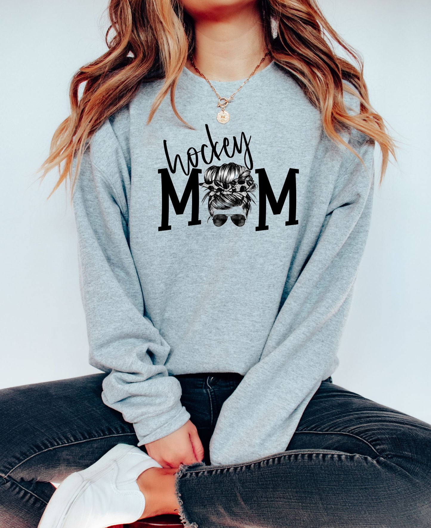 Hockey Mom Bun DTF Transfer - 676