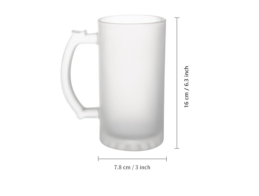 16oz Frosted Beer Stein for Sublimation In stock Blanks Blanks Baby