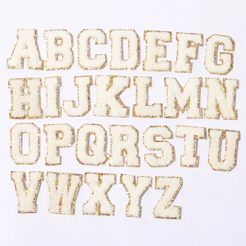 Chenille Letter Patch - Varsity Letter Patch - In Stock